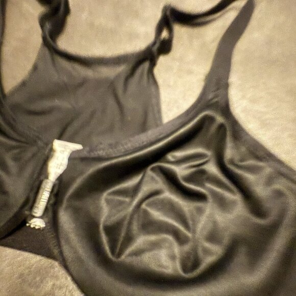 Glamorise Bra Black Women's Plus Size Wonderwire Posture Back Underwire Size 34D - Picture 3 of 6